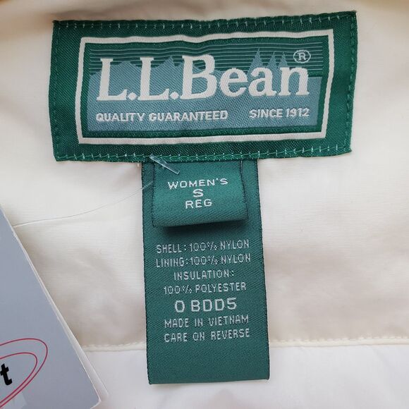 NWT Vintage Y2K L.L. Bean Pale Yellow Parka - Picture 8 of 11